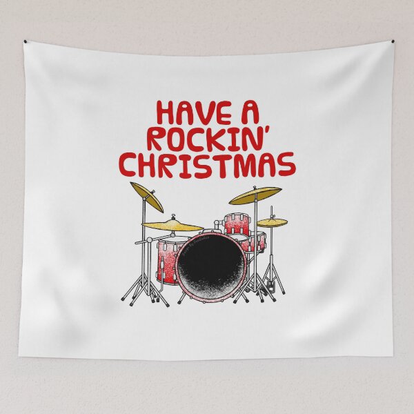 Item preview, Have A Rockin' Christmas, Drums Drummer Music Teacher designed and sold by doodlerob.