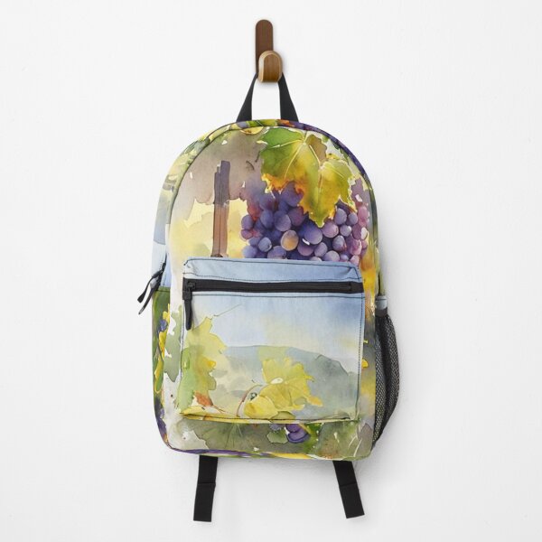 Item preview, Watercolor Grapes & Lemons – Tuscany Vineyard Countryside Art designed and sold by Monika Howarth.