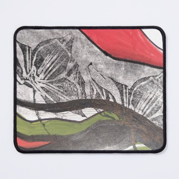 Item preview, Trillium block print striped hills landscape genius designed and sold by jessrussell.
