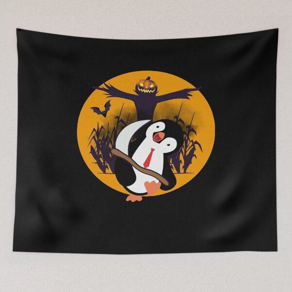 Item preview,  Halloween Office Overload: Killer Penguin in a Tie  designed and sold by UTkiKK.