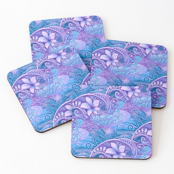 Item preview, Hawaiian Abstract Wave Art Print 0020 designed and sold by sunnthreads.