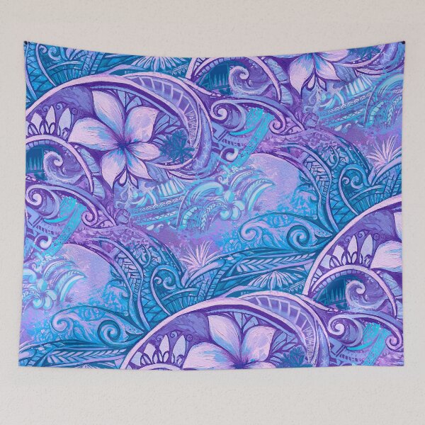 Item preview, Hawaiian Abstract Wave Art Print 0020 designed and sold by sunnthreads.