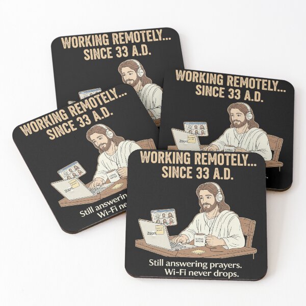 Item preview, Working Remotely Since 33 AD - Funny Divine Work from Home Graphic designed and sold by kubix81.