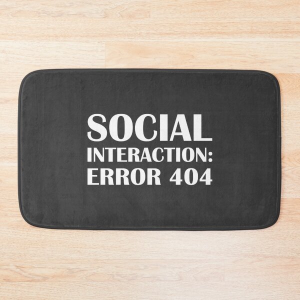 Item preview, Social Interaction: Error 404 / Introvert Joke Funny T-Shirt Label designed and sold by introvertvibes.