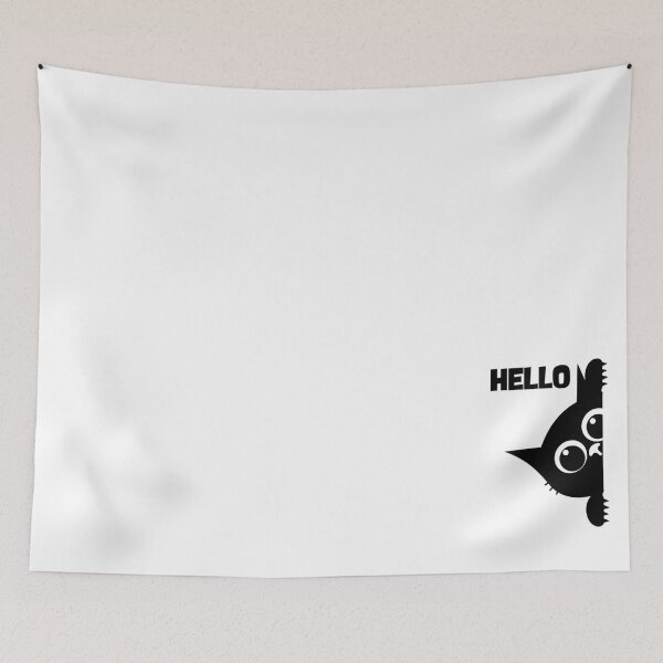 Item preview, Cat Says Hello  designed and sold by Lazy days, starry nights.