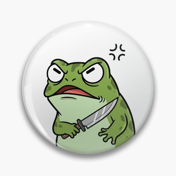 Item preview, Frog With Knife Meme Drawing designed and sold by 0bscurio.