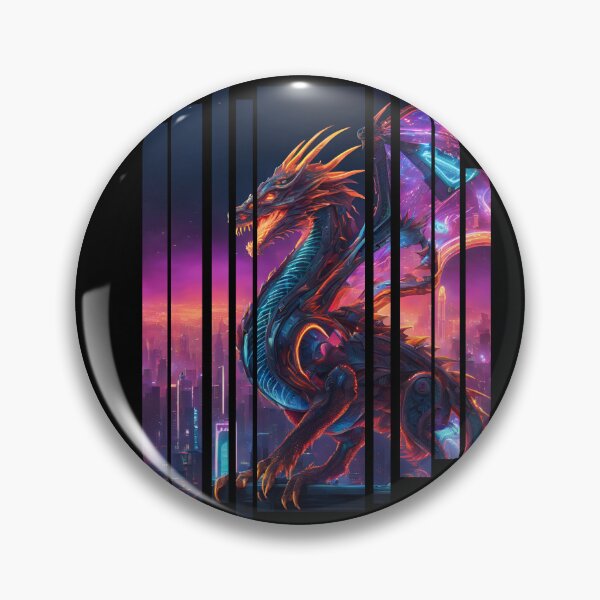 Item preview, Cyber neon City Dragon 1 designed and sold by Neon G.