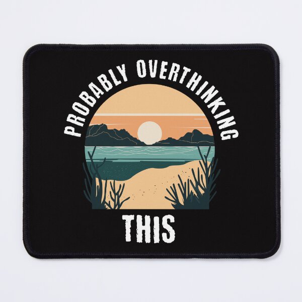 Item preview, Anxiety Overthinking Tee, Overthinker Tee, Mindfulness Shirt, Mental Health Awareness Top, Anxiety Relief Clothing designed and sold by Orens POD.