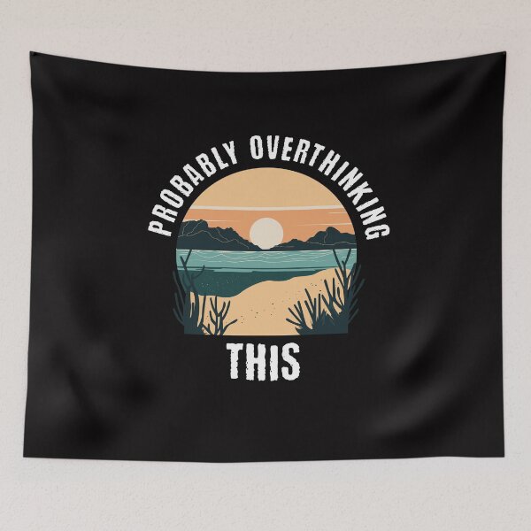 Item preview, Anxiety Overthinking Tee, Overthinker Tee, Mindfulness Shirt, Mental Health Awareness Top, Anxiety Relief Clothing designed and sold by Orens POD.