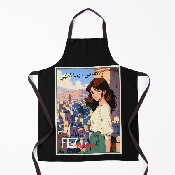 Item preview, Romantic Farewell in Fez Morocco – Retro Anime Travel Girl Love Quote designed and sold by Kawaii-Sky.