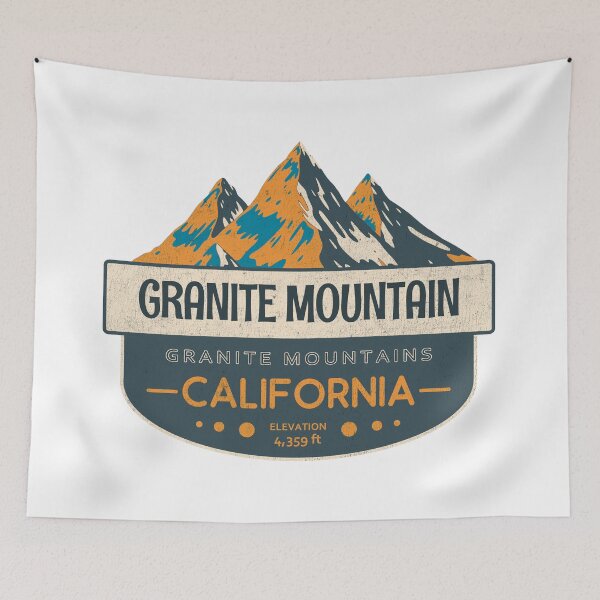 Aperçu de l'œuvre Granite Mountain, Granite Mountains, Californie, Mountain Design créée et vendue par Wanderful-roads.