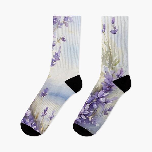 Item preview, Watercolor Lavender Flowers – Soft Purple Botanical Illustration designed and sold by Monika Howarth.