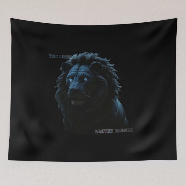Item preview,  lion - Limited edition - Lion shining in blue designed and sold by Bukhisz.