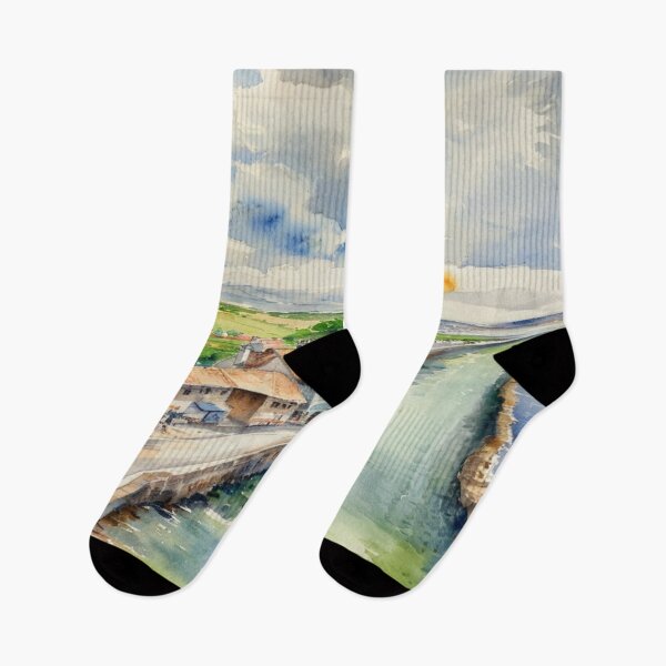 Item preview, Torcross and Slapton2,2 （watercolour + AI) designed and sold by artsmeow.