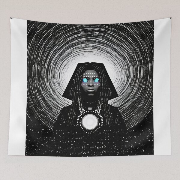 Item preview, Afrofuturist Priestess - Cosmic Spiritual Art Design designed and sold by bobbi-gyre.