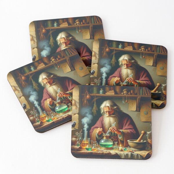 Item preview, The Alchemist in his laboratory designed and sold by Vintage Designs +.