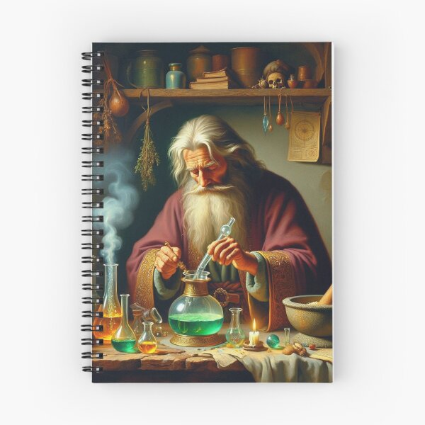 Item preview, The Alchemist in his laboratory designed and sold by Vintage Designs +.