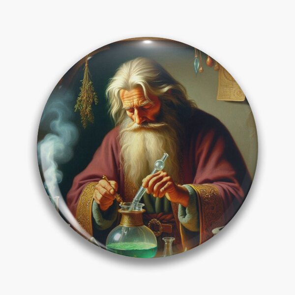 Item preview, The Alchemist in his laboratory designed and sold by Vintage Designs +.