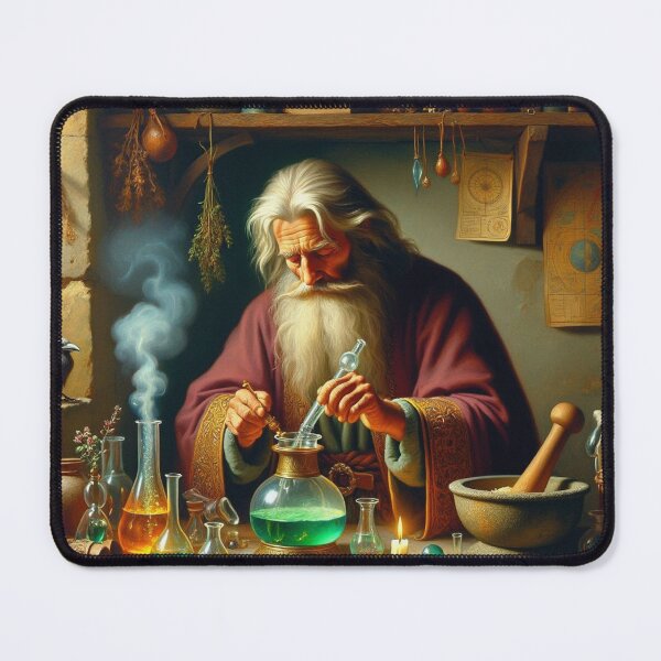 Item preview, The Alchemist in his laboratory designed and sold by Vintage Designs +.