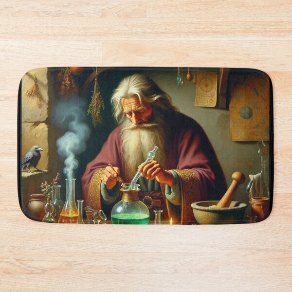Item preview, The Alchemist in his laboratory designed and sold by Vintage Designs +.