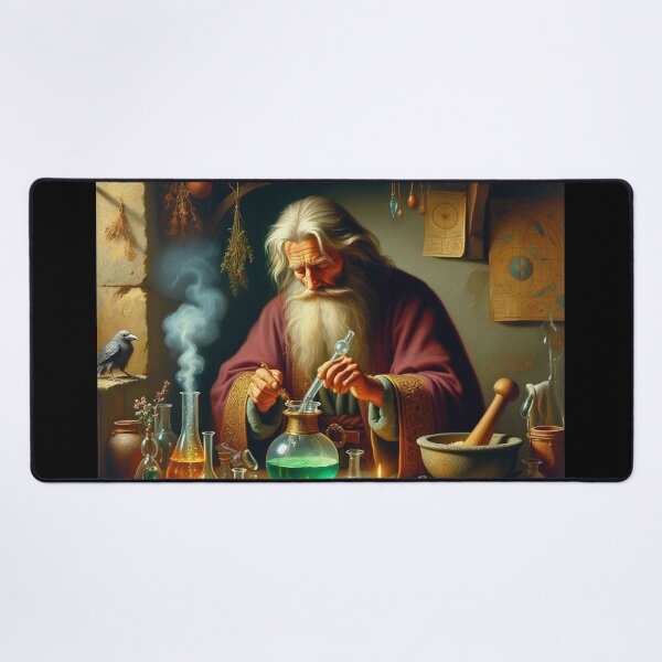 Item preview, The Alchemist in his laboratory designed and sold by Vintage Designs +.
