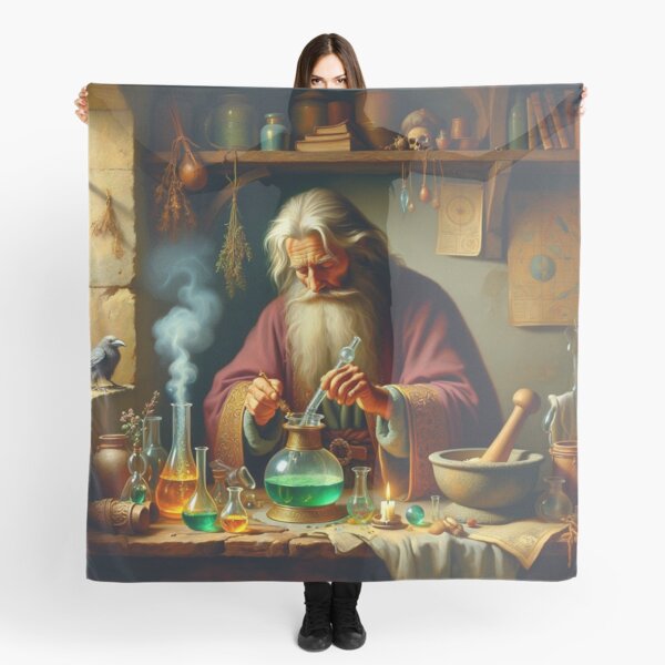 Item preview, The Alchemist in his laboratory designed and sold by Vintage Designs +.