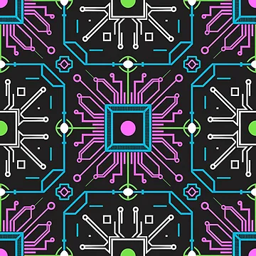 Artwork thumbnail, Circuit pattern by InkredibleZ