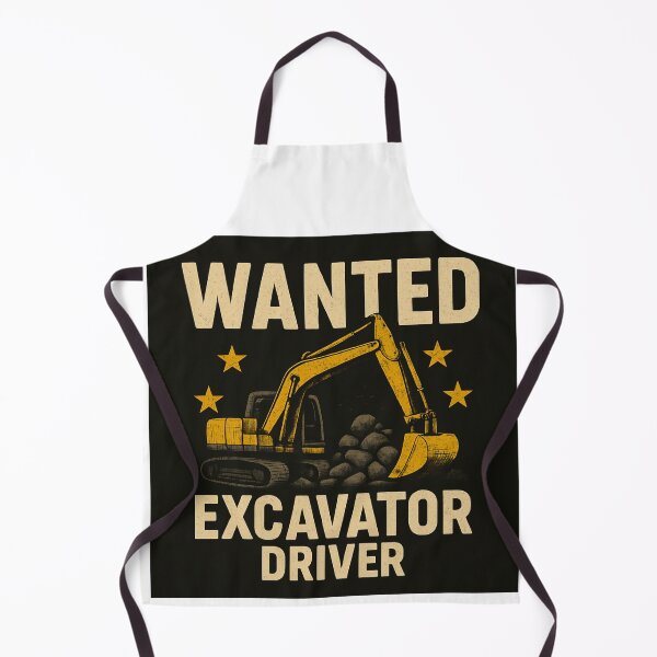Item preview, Wanted Excavator Driver designed and sold by Tuned Prints.