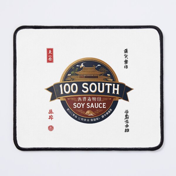 Item preview, 100 South Soy Sauce Label with Design designed and sold by Rue Market.