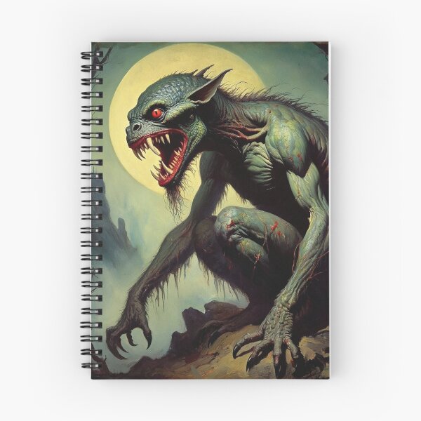 Item preview, The terrible Chupacabra a cryptid painting designed and sold by Vintage Designs +.