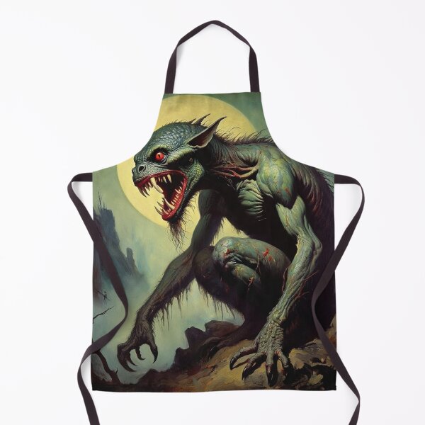 Item preview, The terrible Chupacabra a cryptid painting designed and sold by Vintage Designs +.