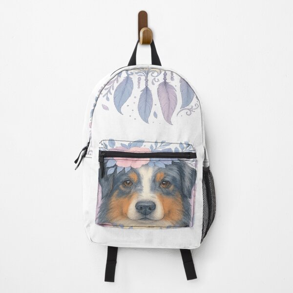 Item preview, Floral Boho Australian Shepherd designed and sold by Rikaura.