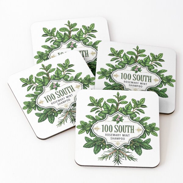 Item preview, 100 South Rosemary Mint Shampoo Label Design designed and sold by Rue Market.