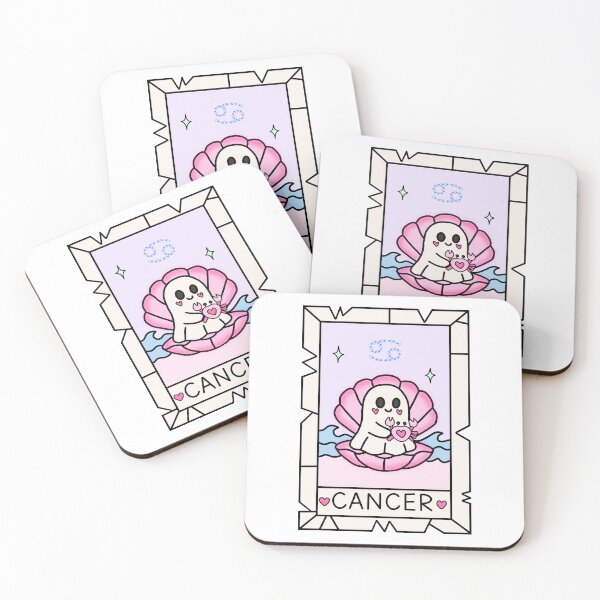Item preview, Cancer Ghost — Zodiac Shell Sticker designed and sold by DREAMERBOYZ.