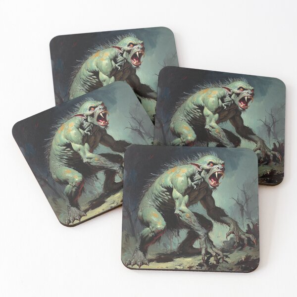 Item preview, The terrible Chupacabra a cryptid painting designed and sold by Vintage Designs +.