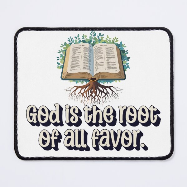 Item preview, God is the Root of All Favor | Christian Bible Verse Faith Quote designed and sold by The Sticker Cove.