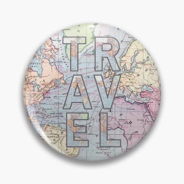 Item preview, TRAVEL Map Letters Design - Vintage-Inspired World Map Typography designed and sold by HappyHippo412.