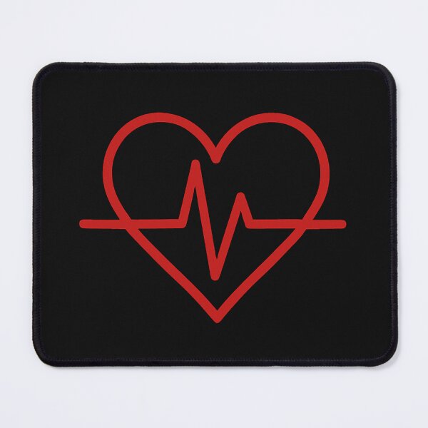 Item preview, Minimal Red Heartbeat Line Art – Love & Life Pulse designed and sold by Creative Design Studio.