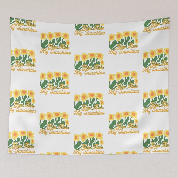 Item preview, Yellow Flowers  & You Are My Sunshine Phrase  designed and sold by adlkh.