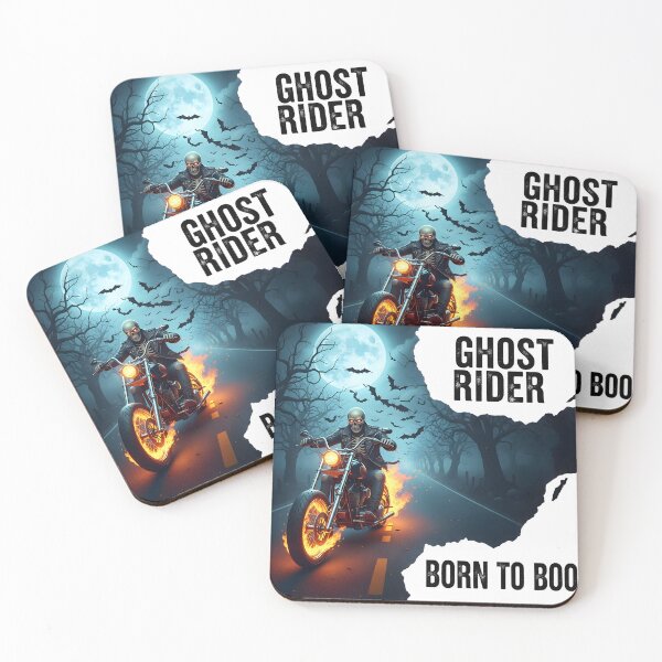 Item preview, Ghost Rider Blaze – Fiery Night Motorcycle Digital Art designed and sold by AnnDesignStudio.