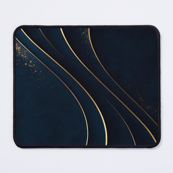 Item preview, Velvet Night – Golden Waves Abstract designed and sold by Bellassi.