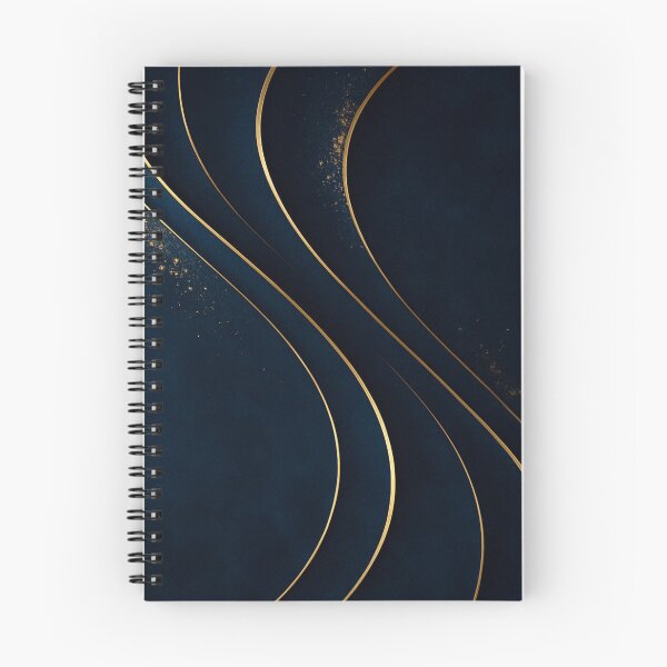 Item preview, Velvet Night – Golden Waves Abstract designed and sold by Bellassi.