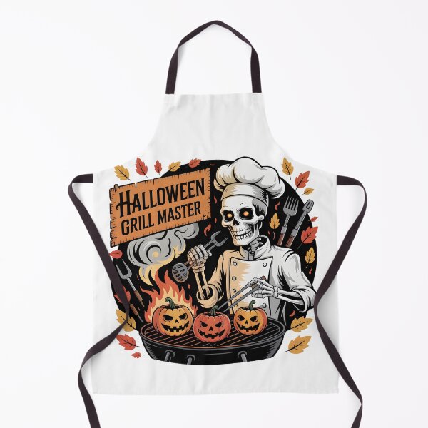 Item preview, Halloween Grill Master – Spooky Chef Skeleton Digital Art designed and sold by AnnDesignStudio.