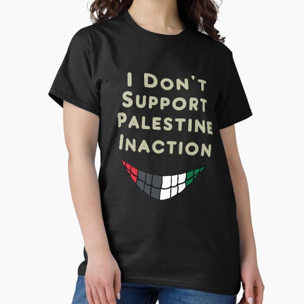Aperçu de l'œuvre Je ne soutiens pas l'inaction de la Palestine créée et vendue par Mark-Ewbie.