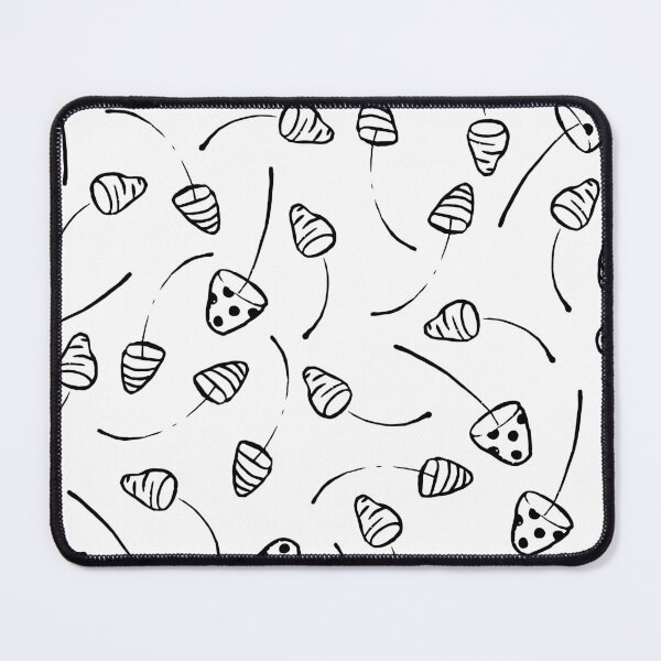 Item preview, Hand Drawn Mushrooms in Black and White Pattern designed and sold by Farissa Designs.