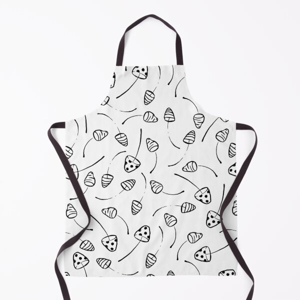 Item preview, Hand Drawn Mushrooms in Black and White Pattern designed and sold by Farissa Designs.