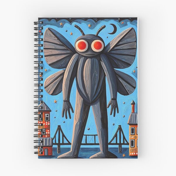 Item preview, The Mothman of Point Pleasant cryptid abstract modern art style painting designed and sold by Vintage Designs +.