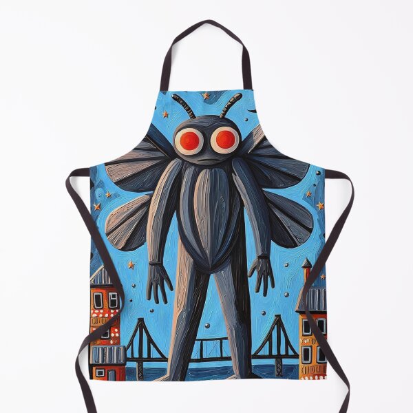 Item preview, The Mothman of Point Pleasant cryptid abstract modern art style painting designed and sold by Vintage Designs +.