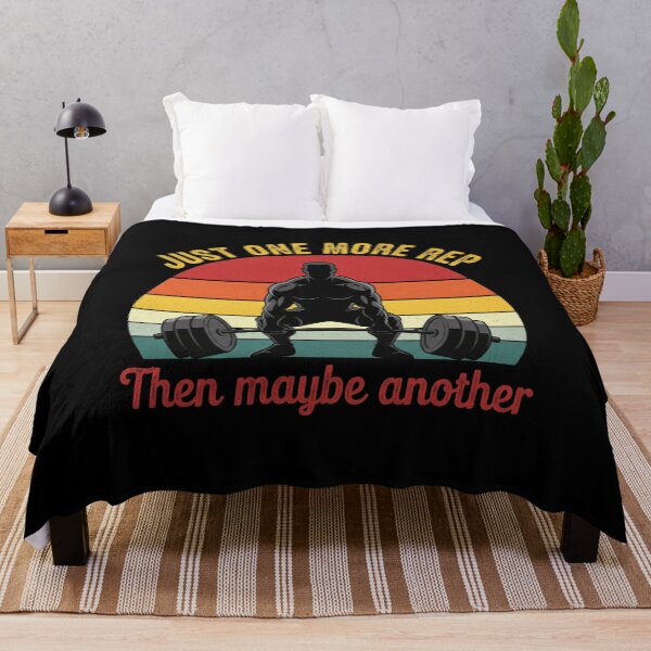 Item preview, Just One More Rep - Funny Gym Fitness Retro designed and sold by kubix81.