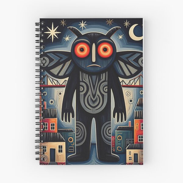 Item preview,  The Mothman of Point Pleasant cryptid abstract modern art style painting designed and sold by Vintage Designs +.